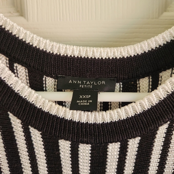 Ann Taylor Striped Knit Dress XXSP - Picture 3 of 5